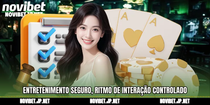 Entretenimento seguro, ritmo de interação controlado